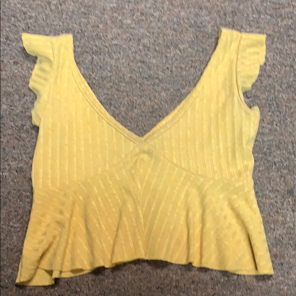 cropped flowy top